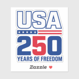 アメリカ独立250周年記念パトリオティックフラグデザイン シール