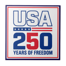アメリカ独立250周年記念パトリオティックフラグデザイン タイル