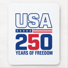 アメリカ独立250周年記念パトリオティックフラグデザイン マウスパッド