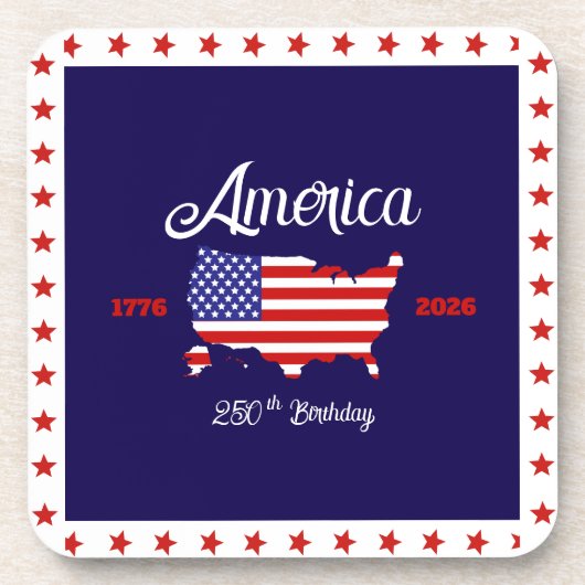 アメリカ独立250周年記念パトリオティック コースター (正面)