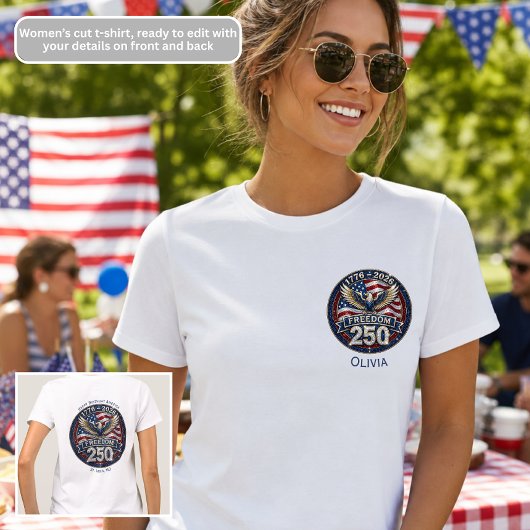 アメリカ独立250周年記念パトリオティック Tシャツ
