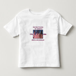 アメリカ独立250周年記念パトリオティックTシャツ トドラーTシャツ