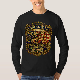 アメリカ独立250周年記念パトリオティックTシャツ 1776-2026 Tシャツ
