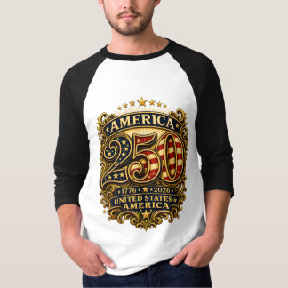 アメリカ独立250周年記念パトリオティックTシャツ 1776-2026 Tシャツ