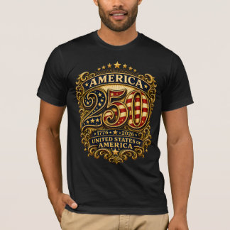アメリカ独立250周年記念パトリオティックTシャツ 1776-2026 Tシャツ