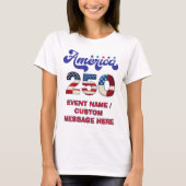 アメリカ独立250周年記念パレードフェスティバル Tシャツ (正面)
