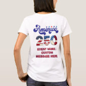 アメリカ独立250周年記念パレードフェスティバル Tシャツ (裏面)