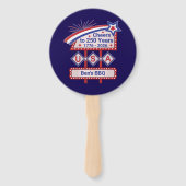 アメリカ独立250周年記念パーソナライズマーキー ハンドファン (裏面)