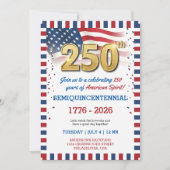 アメリカ独立250周年記念パーティー招待状 招待状 (正面)