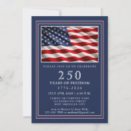 アメリカ独立250周年記念パーティー 招待状