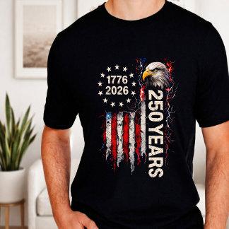 アメリカ独立250周年記念フラグ Tシャツ