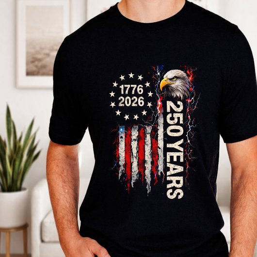 アメリカ独立250周年記念フラグ Tシャツ