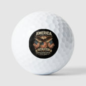 アメリカ独立250周年記念フラグ USA ゴルフボール (正面)