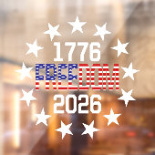 アメリカ独立250周年記念フリーダムカーウインドウステッカー ウィンドウサイン (シート2)