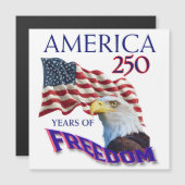 アメリカ独立250周年記念フリーダムフラグとハクトウワシ (正面/裏面)