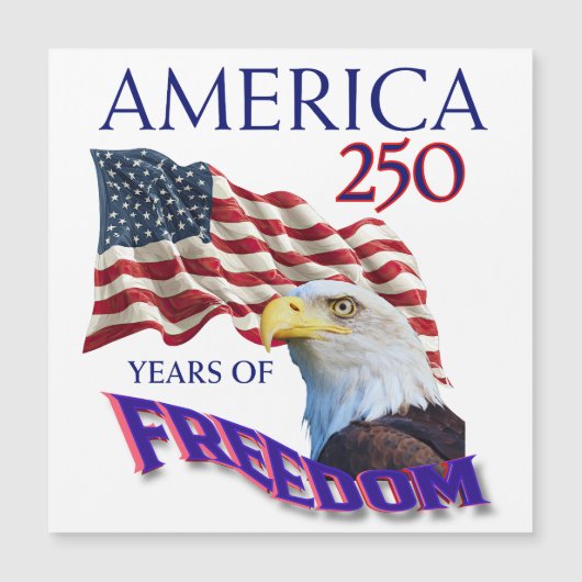 アメリカ独立250周年記念フリーダムフラグとハクトウワシ (正面)