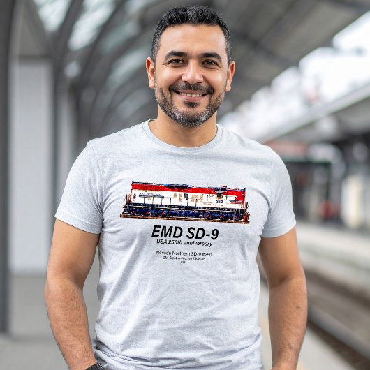 アメリカ独立250周年記念ヘリテージ機関車 EMD SD-9 Tシャツ