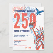 アメリカ独立250周年記念リトルグリーンメン 招待状 (正面)