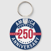 アメリカ独立250周年記念レッド・ホワイト・アンド・ブルーの誇り キーホルダー (正面)