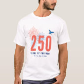 アメリカ独立250周年記念レトロな自由Tシャツ Tシャツ (正面)