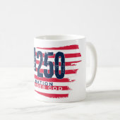 アメリカ独立250周年記念レトロフラグ コーヒーマグカップ (正面右)