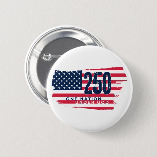 アメリカ独立250周年記念レトロフラグ 缶バッジ (正面&裏面)