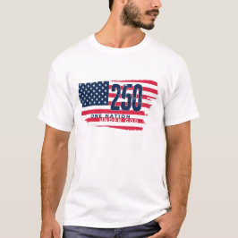 アメリカ独立250周年記念レトロフラグ Tシャツ