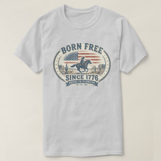 アメリカ独立250周年記念ヴィンテージカウボーイ Tシャツ