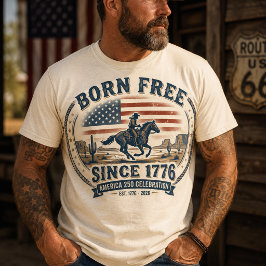 アメリカ独立250周年記念ヴィンテージカウボーイ Tシャツ
