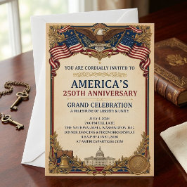 アメリカ独立250周年記念ヴィンテージ 招待状