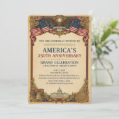 アメリカ独立250周年記念ヴィンテージ 招待状 (スタンド正面)