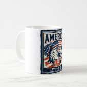 アメリカ独立250周年記念愛国ワシデザイン コーヒーマグカップ (正面左)