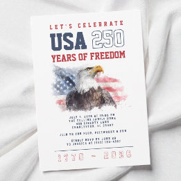 アメリカ独立250周年記念日4th+Julyパーティー 招待状