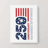 アメリカ独立250周年記念日 缶バッジ (正面)