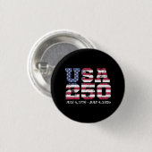 アメリカ独立250周年記念日 缶バッジ (正面&裏面)