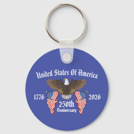 アメリカ独立250周年記念日・7月4日独立記念日 キーホルダー