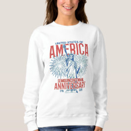 アメリカ独立250周年記念自由の女神 スウェットシャツ