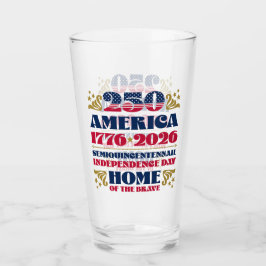 アメリカ独立250周年記念2026年 ガラスクープ タンブラーグラス