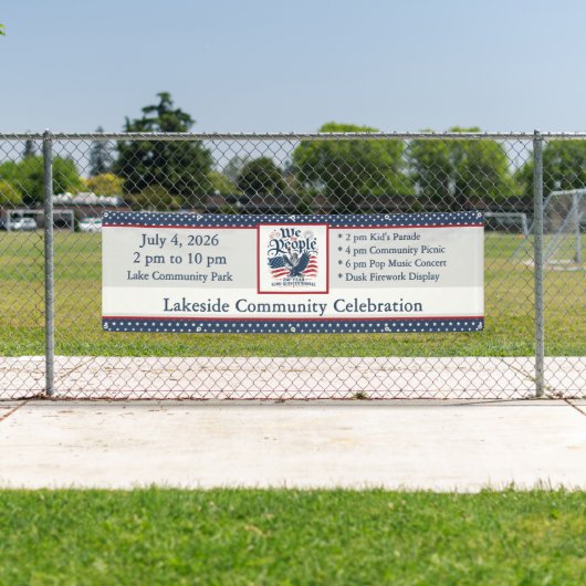 アメリカ独立250周年記念4th of July 横断幕 (インサイチュ)