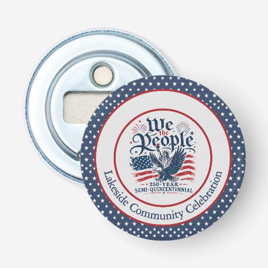 アメリカ独立250周年記念4th of July We the People オリジナルグッズ 栓抜き (正面)