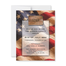 アメリカ独立250周年記念7月4日パーティー招待状
