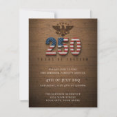 アメリカ独立250周年記念7月4日パーティー招待状 シーズンカード (正面)