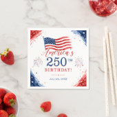 アメリカ独立250周年記念7月4日パーティー スタンダードカクテルナプキン (インサイチュ)
