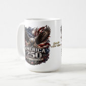 アメリカ独立250周年記念7月4日 コーヒーマグカップ (正面左)