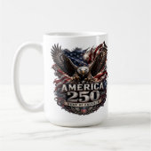 アメリカ独立250周年記念7月4日 コーヒーマグカップ (左)