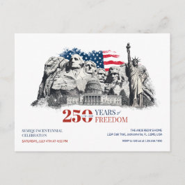 アメリカ独立250周年記念 アメリカのセミクワインセンテニアル ポストカード