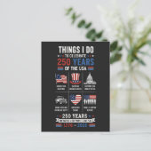 アメリカ独立250周年記念 アメリカ合衆国統一の旗 ポストカード (スタンド正面)