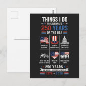 アメリカ独立250周年記念 アメリカ合衆国統一の旗 ポストカード (正面/裏面)