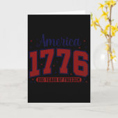 アメリカ独立250周年記念 アメリカ国旗 ヴィンテージ 1776 2 カード (黄色い花)