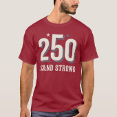 アメリカ独立250周年記念 アメリカ強く生きる ヴィンテージ Tシャツ (正面)